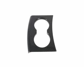 

For Tesla Model S Model X 2017 2018 2019 Carbon Fiber Interior Front Water Cup Holder Cover Trim Kit Car Styling Decoration