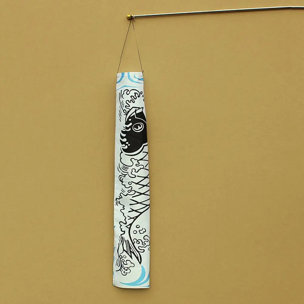 Hot 70cm Japanese Carp Spray Windsock Streamer Fish Flag Koinobori Kite Cartoon Fish Colorful Windsock Carp Wind Sock Flag 140cm