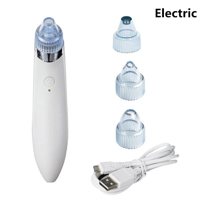 Pore Cleaner Blackhead Remover Vacuum Electric Nose Face Black Dot Dermabrasion Deep Cleansing Skin Care Machine Beauty Tool - Цвет: 2 Modes Electric  B