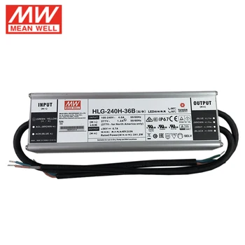 

MEAN WELL Dimming Power Supply HLG-240H-36B 36V Dimmable LED driver 110V/220V AC to 36V DC 6.7A 240W waterproof IP67 Transformer