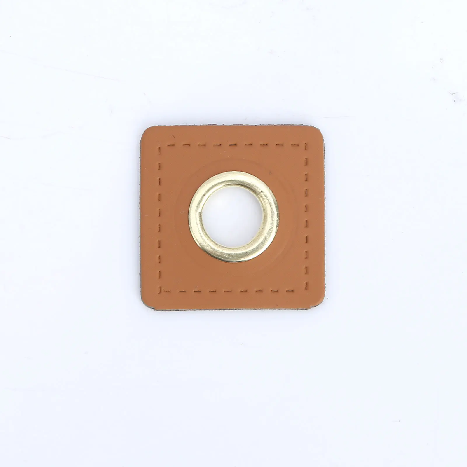 30 Sew on Clothing Patches PU Leather Badges Patch Labels Inner 8mm Metal Brass Eyelets Grommets Patch DIY Knit Sewing Applique self adhesive patches tactical insignia patch embroidery cloth patches