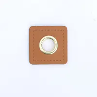 Buy 30 Sew-on Clothing Patches: PU Leather Badges, Patch Labels, Inner 8mm Metal Brass Eyelets Grommets, Patch Knit Sewing Applique Online - Image 5