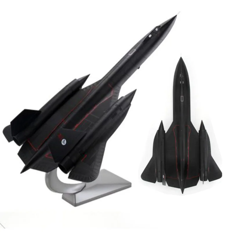1/72 Scale Lockheed Blackbird Aircraft Surveillance SR-71A Fighter Model Airplane Toys Adult Kids Children Gift for Display Show