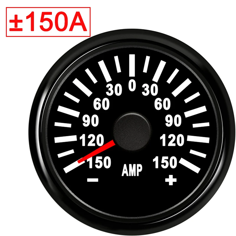 Amperemeter 150A painel Универсальная автомобильная лодка 52 мм Ампер Измеритель тока 9 32 В с