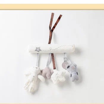 

Baby Crib Rattles Plush Toys Stroller Accessories Soft Rabbit Rattles Pram Rattle Hanging For Stroller Newborn Bed Pendant Bell