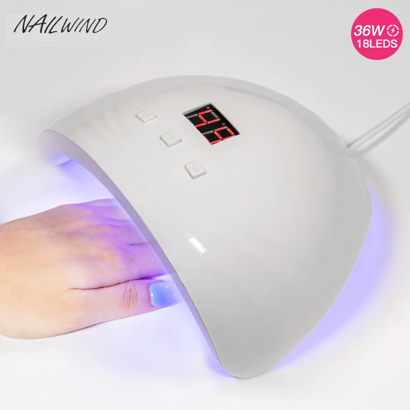 Лампа для сушки ногтей NAILWIND УФ светодиодсветодиодный лампа гель-лака все