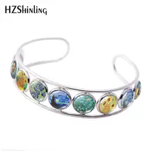 Новинка Ван Гог Звездная ночь Браслет манжета миндаль ветка в цвету браслеты браслет ручной работы ювелирные изделия