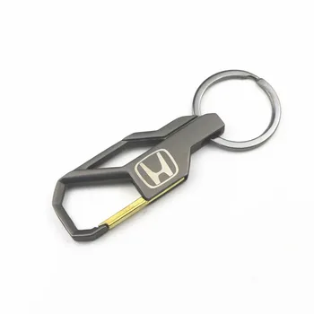 

NEW Car Styling Gun Keychain Car Sticker Grey for Honda Civic City Accord Odyssey Spirior Protection Sticker Carbon Fibre