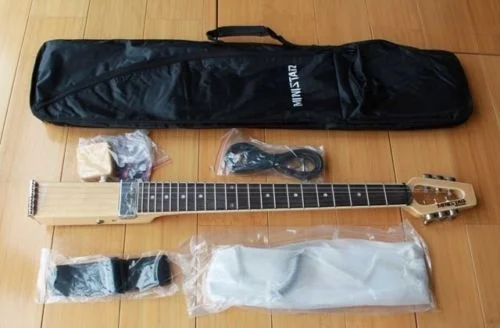 

MINSTAR BRAND JAZZSTAR TRAVEL ELECTRIC GUITAR WITH CARRING BAG