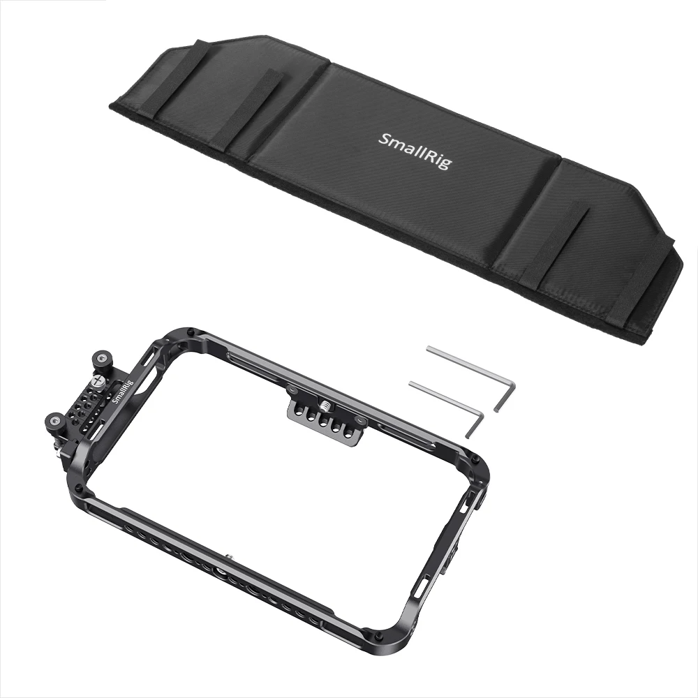  SmallRig Monitor Screen Cage With Sunhood/HDMI Cable Clamp for Atomos Shogun 7 Monitor Cage Kit Wit