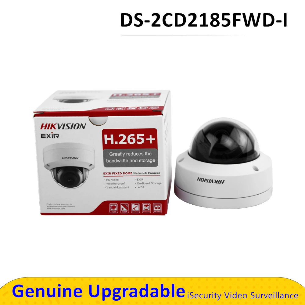 DS-2CD2185FWD-I 8mp POE IP Camera Built-in SD Slot Audio Interface outdoor cctv camera