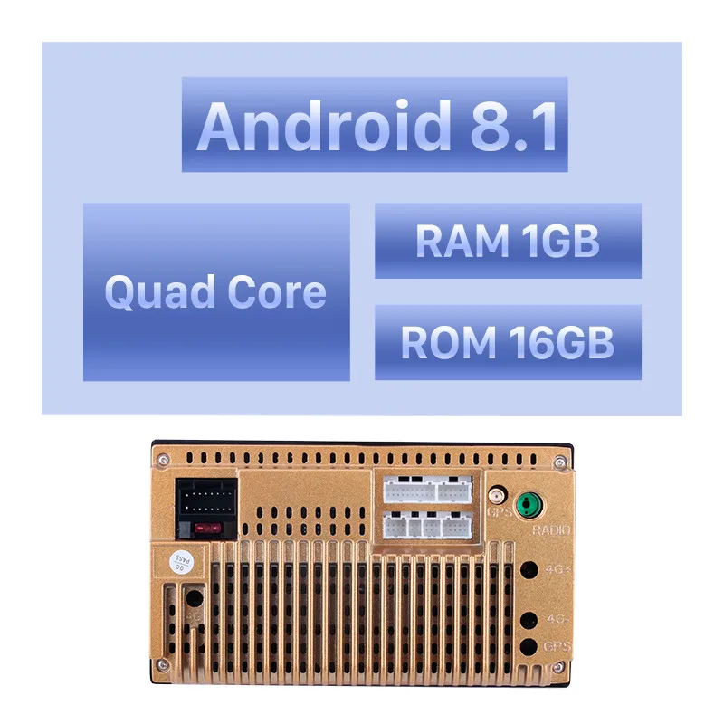Seicane 10,1 дюймов 2Din Android 8,1/7,1 Quad-Core автомобильный радиоприемник GPS; Мультимедийный проигрыватель для 2011 2012 2013 Honda CITY - Цвет: Android 8.1 4-core
