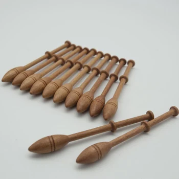 

12pcs/set Sewing Embroidery Wooden DIY Durable Lace Bobbins Weaving Tool Portable Scarfs Tapestry Knitting Needles Handmade