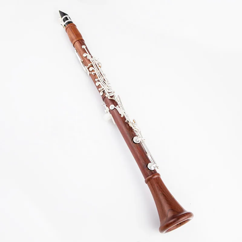 Ilbelin New Professional Clarinet Rosewood Wood Body Silver Plated Key Bb Key 17 key et Keys