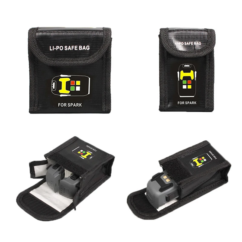 Для DJI SPARK Drone Lipo чехол для батареи Взрывозащищенная безопасная сумка для хранения противопожарная защитная коробка радиационный теплостойкий карман