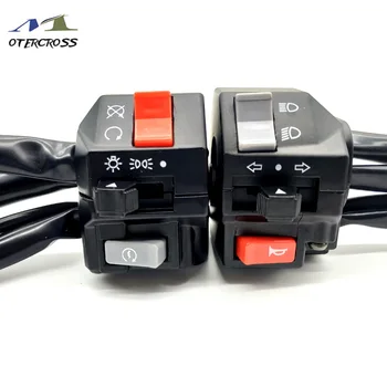 

22mm Motorcycle Switches Motorbike Horn Button Turn Signal Electric Fog Lamp Light Start Handlebar Controller Switch