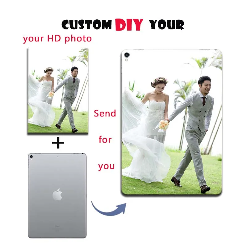 Customized DIY Tablet Cover For iPad Mini 2 3 4 5 6 Ari 1 2 Pro 10.5 11 9.7 Case For ipad 9.7 10.2 Silicone Case
