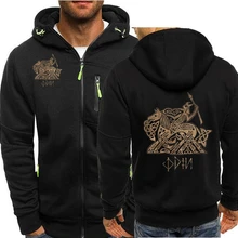Cárdigan con cremallera para hombre, sudaderas con capucha Odín enting Valhalla on Sleipnir para hombre, sudaderas 3d, sudadera con capucha para hombre, Jerseys PSG, ropa de calle