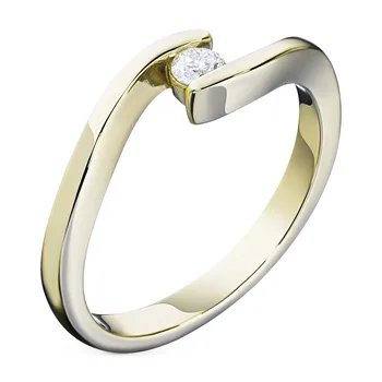 

Yellow gold ring with Diamond
