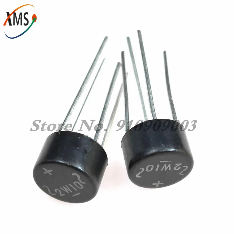10 шт. 2W10 2A 1000V DIP-4 DIP4 мостовой выпрямитель Новый и оригинальный IC | Электронные