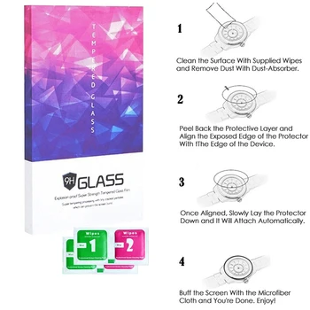 

2 Pack Full Screen Protector Tempered Glass 9H 2.5D HD Anti Scratch Explosion Proof Protective Glass Film