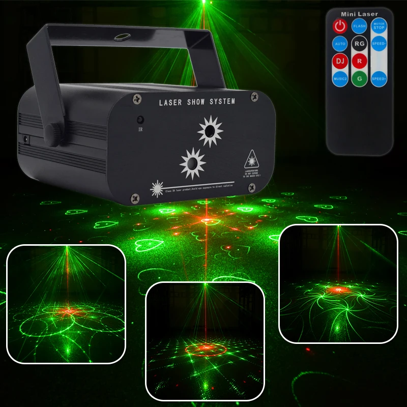 

The new 48 design laser lamp stage light KTV bar explodes the flashing light all over the sky laser light Halloween seven colore