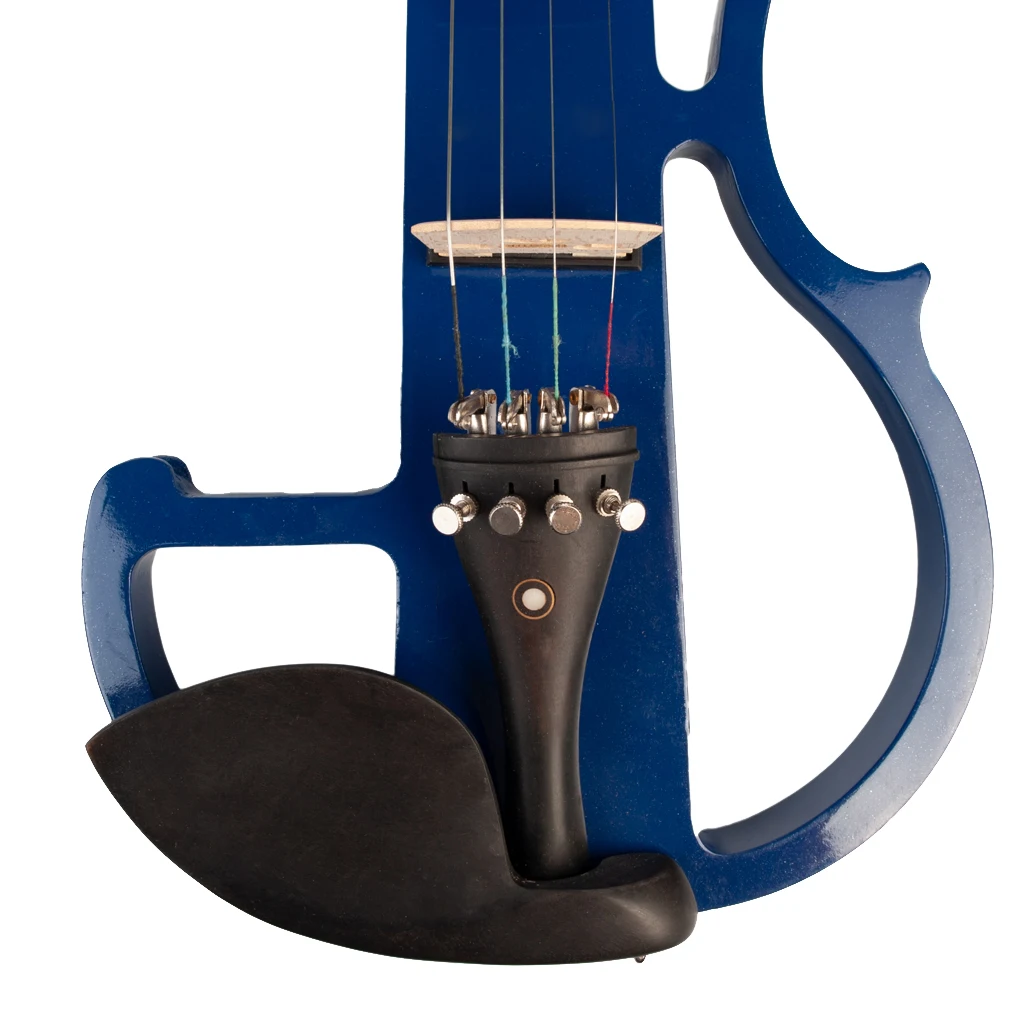 Exquisite Solid Wood 4/4 Electric Violin with Storage Bag Bow Rosin Headphone