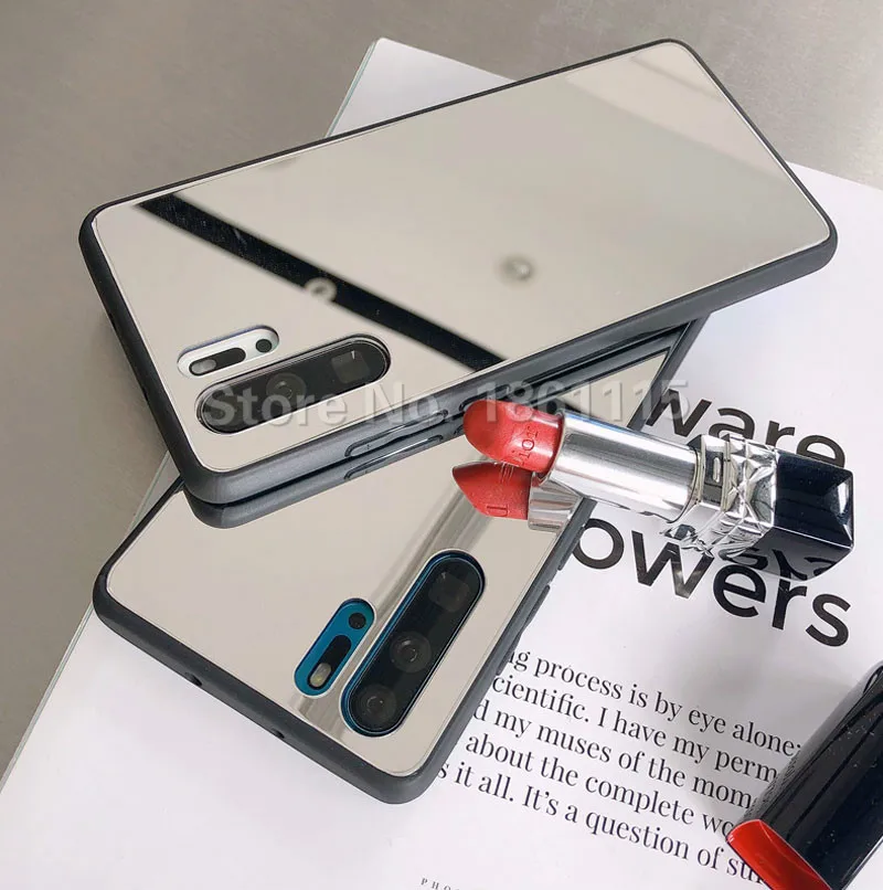 

Silicone mirror makeup Full Cover case for huawei P30 P20 mate 20 Pro Y5 Y6 2019 Nova 5 5i case on honor 10 lite 8A 8X 8C cover