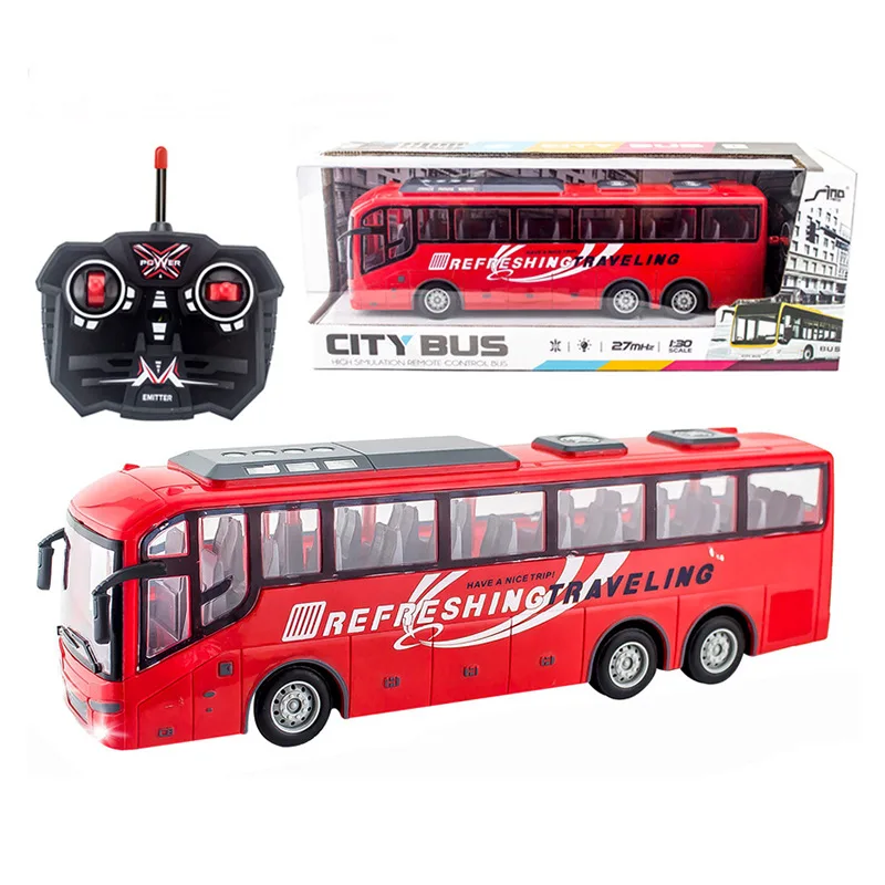 1/30 RC Bus Toys for Kids Remote Control Car with Light Electric Vehicle Big Size Model Radio Controlled Truck Childern Gift 4