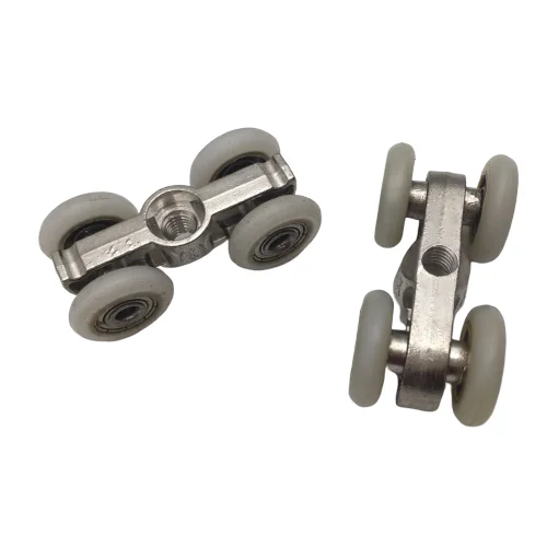 Раздвижные двери из цинкового сплава 2 шт. 4 колеса ролики для дома подвесные