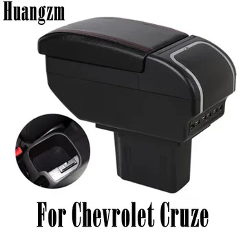 

For Chevrolet Cruze/Holden Cruze 2009-2015 armrest box Dual Layer Large Space Central Store Content box with Ashtray USB Chargin