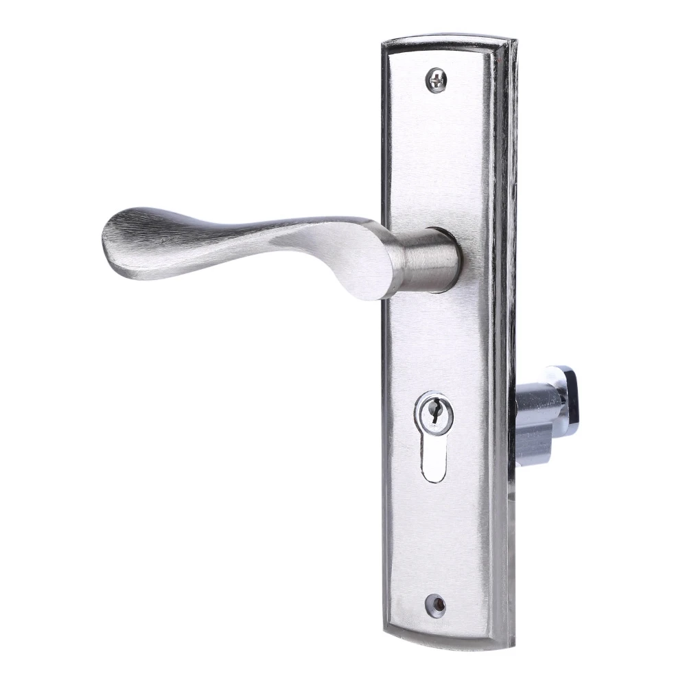 Cylinder Front Back Lever Latch Home Security with Keys Durable Door Handle Lock Lock Door Handle 1Pair