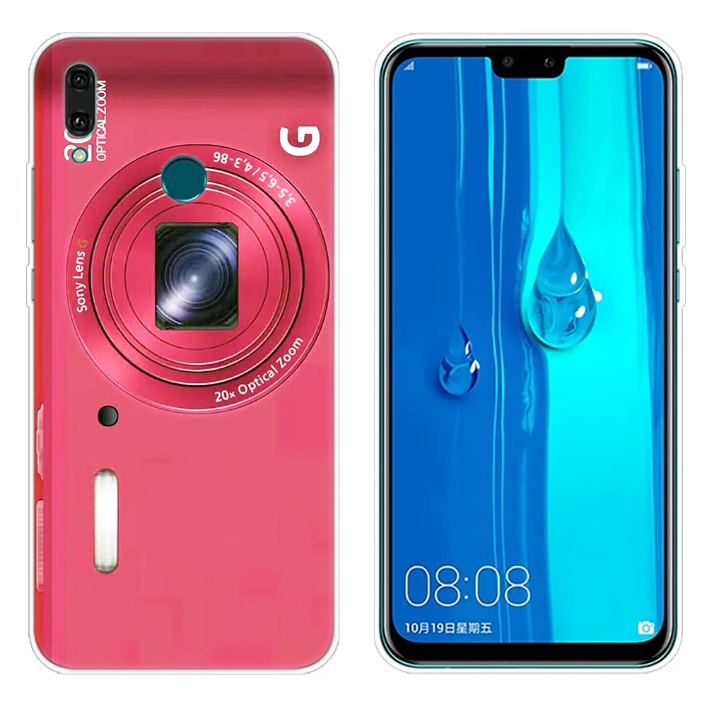 Мягкий чехол в ретро-стиле старинная Камера кассета Музыка для huawei Коврики 30 20 Lite 10 Pro Y5 Y6 Y7 Pro Y9 Prime Y6 Pro - Цвет: 011