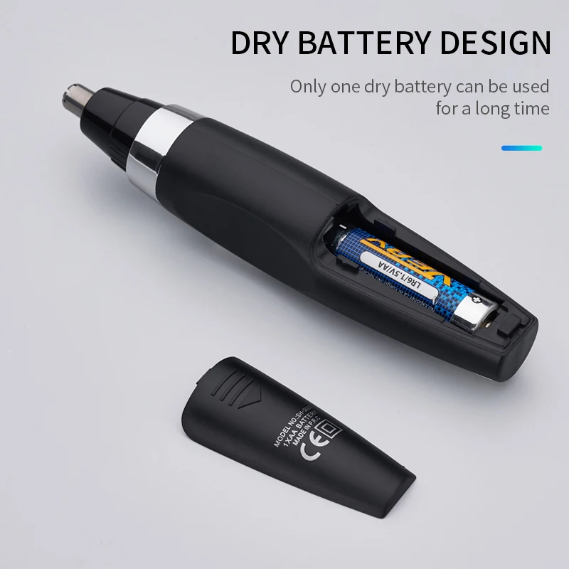 Electric Neck Eyebrow Nose Hair Trimmer Removal Shaving Men Razor