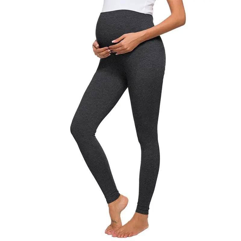 2 упаковки, женское КОМФОРТНОЕ МАТЕРИНСТВО, хлопковые леггинсы, длинные до щиколотки, эластичные штаны для беременных, мягкие брюки для отдыха, йога - Цвет: pic