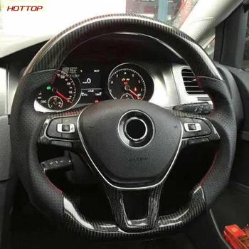 

For Volkswagen VW POLO 2019 Car Carbon Fiber Steering Wheel