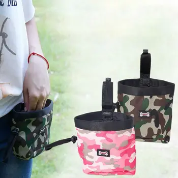 

Pet Dog Puppy Pouch Walking Food Treat Snack Bag Agility Bait Training Pockets Waist Storage Hold New