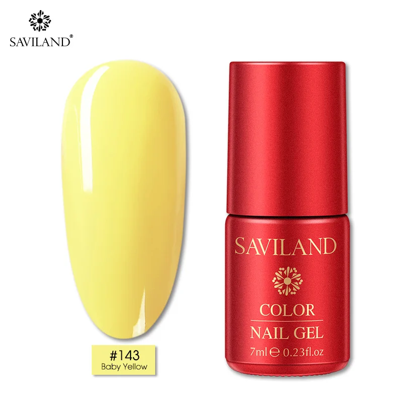 SAVILAND 126 Colors New Arrival Semi Permanent Top Coat UV LED Gel Varnish Soak Off Nail Art Gel Lacquer Gel Nail Polish - Цвет: PT143