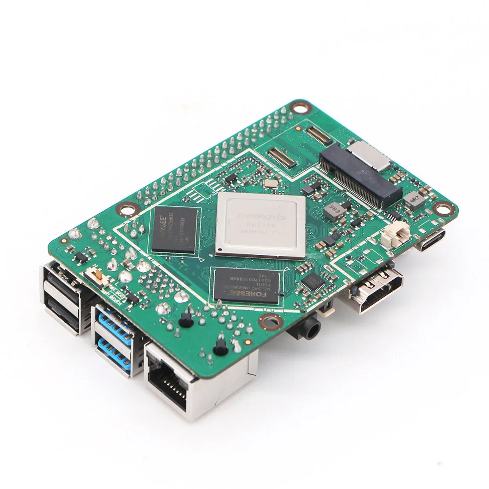Günstige ROCK PI 4B V1.4 Rockchip RK3399 ARM Cortex Sechs Core SBC Single Board Computer Kompatibel mit Offiziellen Raspberry Pi display