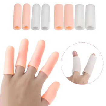 

5PCS Gel Toe Tube Finger Protector Sleeve Separator Care For Protect Cracked Skin Care Corn Blisters Callus Care Foot Hand Care
