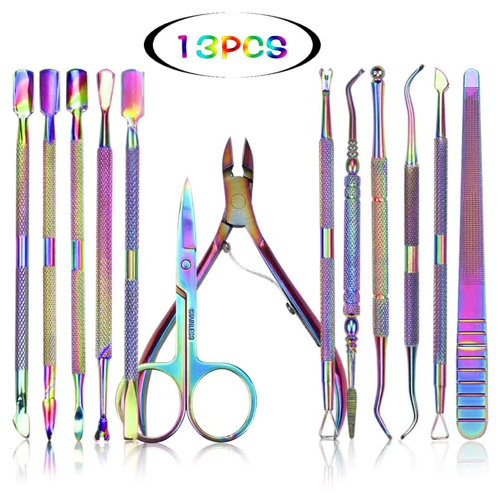 Cuticle Cutter Pince Cuticule Manicure Tool Set Manicure Scissors Cuticle Tweeters Metal Cuticle