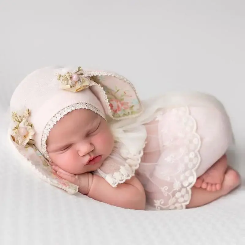 3 Pcs/Set Sweet Baby Hat Tops Pants Clothing Newborn Kids Photography Props Outfits Infants Bathing Gifts for Baby Girls kids clothes set baby girl clothing set