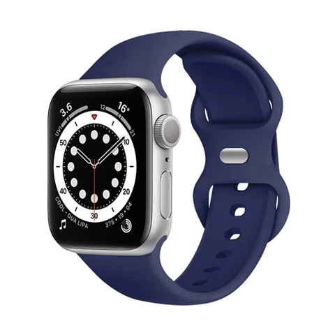 Silicone Strap For Apple Watch Band 44mm 42mm Rubber Smart Watch Wrist iWatch Series 5 4 3 2 1 40mm 38mm Accessories