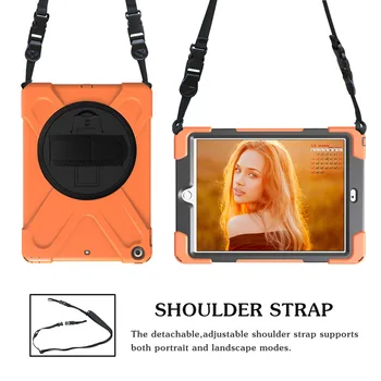 

New Armor Case For iPad 9.7 2017 2018 5th 6th Generation Safe Heavy Duty Silicone Hard Cover For iPad 9.7 2018 Tablet Case