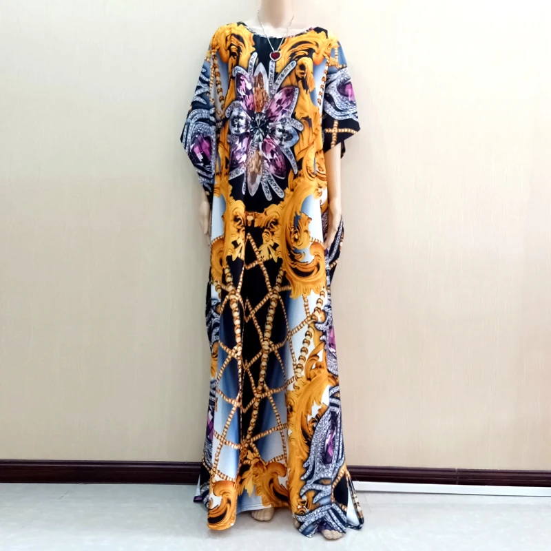 Роскошное дизайнерское Африканское платье Дашики, женские длинные платья с крыльями летучей мыши, большие размеры