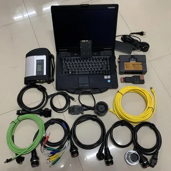 

03/2020 star diagnosis compact 4 mb c4 for bm/w a2 icom 2in1 laptop CF52 I5 4G win7 ssd 1tb ready to use