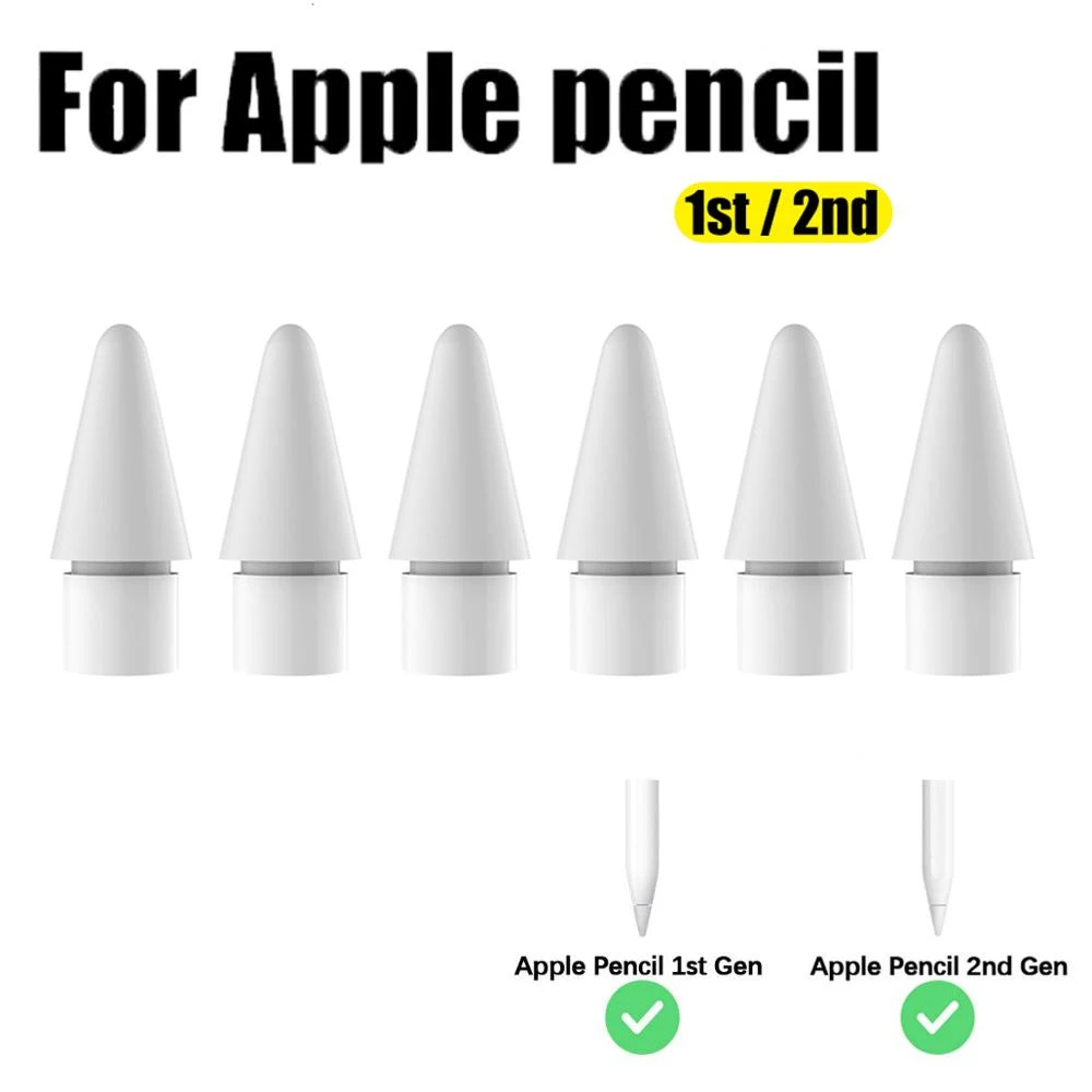 1 8pcs Replacement Nib For Apple Pencil 2 1 Spare Tip Ipencil For Ipad Pro Air Stylus Touch Screen Pen Tip For Apple Pencil Tablet Touch Pens Aliexpress