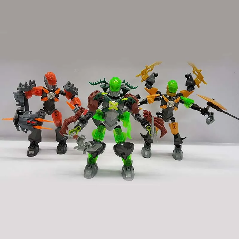 2 в 1 Бионикл Hero Factory 5 рок + SCAROX модель здания Сборка блоков робот детские