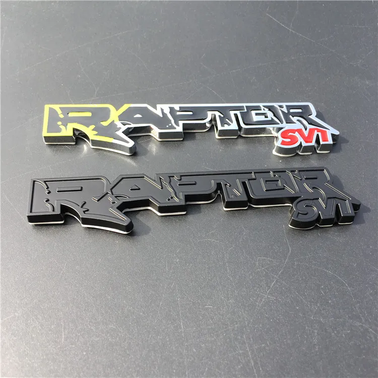 1 шт. 3D металлический сплав Raptor SVT логотип эмблема значок наклейки для автомобиля Focus Kuga F150 Fiesta SUV Mustang Ranger Galaxy