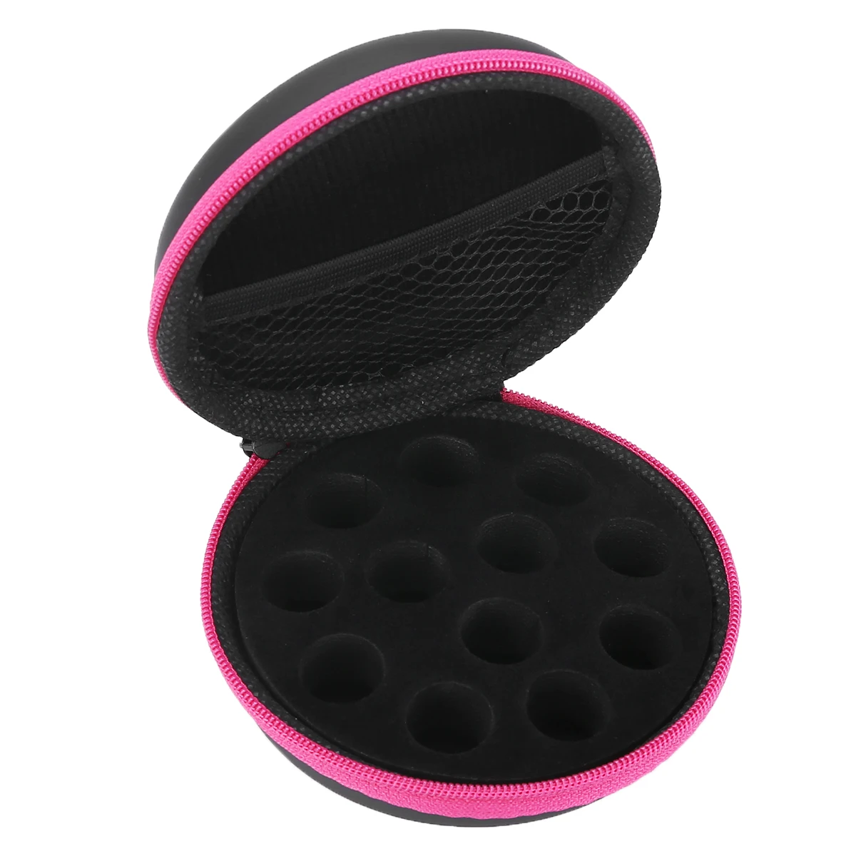 Round 12 Slots Aromatherapy Essential Oil Storage Case Box Organizer Bag